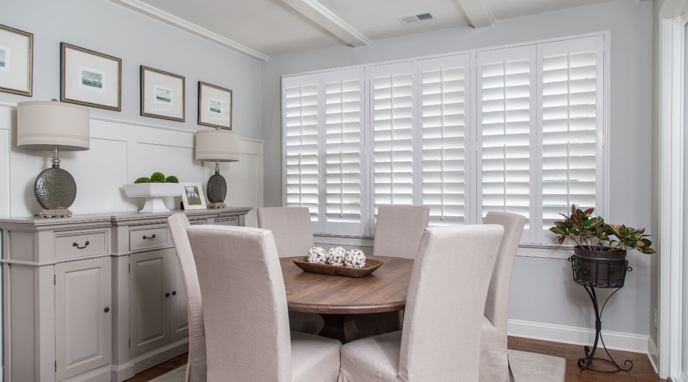 shutters in Houston living room